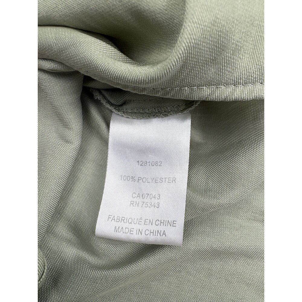 Joie Tie-Front Button Down Top S Olive Lightweight Shirt - Picture 5 of 10